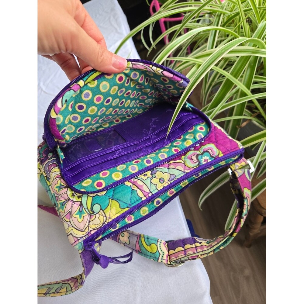 Vera Bradley Plum Crazy Little Hipster Crossbody Bag – Built-in Wallet💜🪻💟